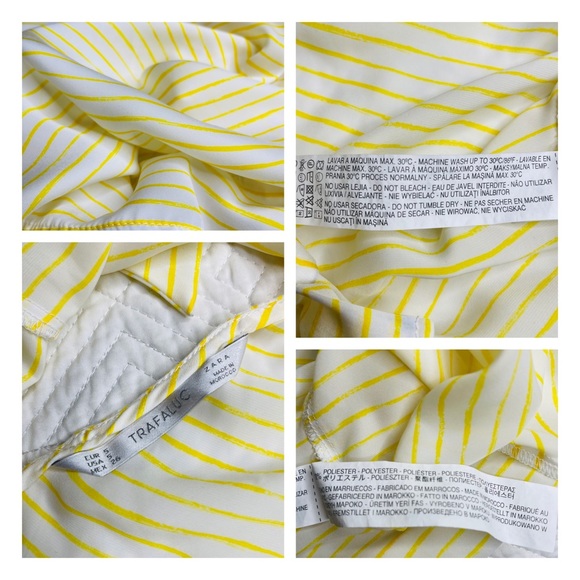 ZARA - Trafaluc Stripe V-back Blouse S - Picture 8 of 10